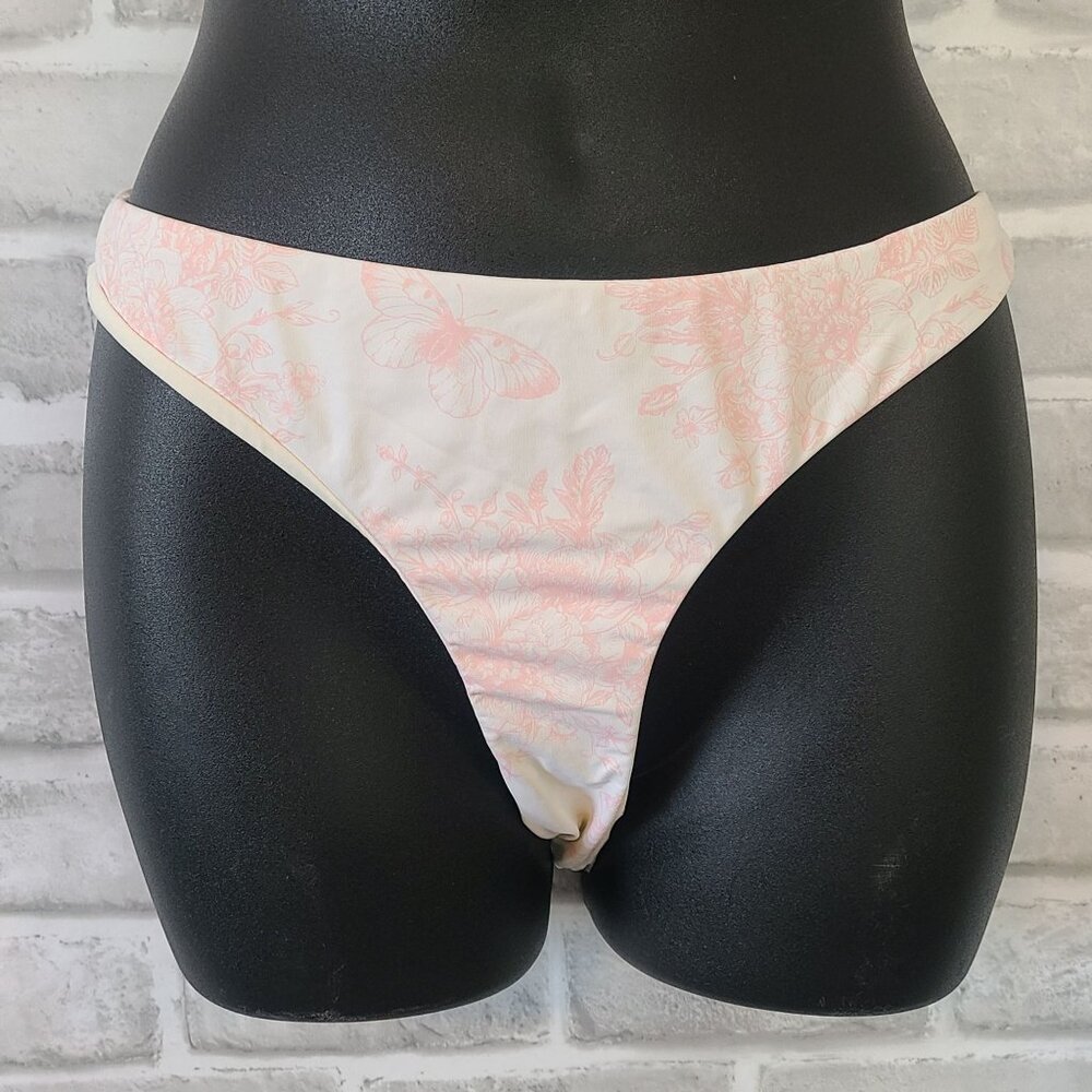 Dippin Daisys Seashore Pink Butterfly Bikini Bottom NEW Swim Beach Large